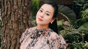 Phương Oanh bế bụng bầu đóng phim