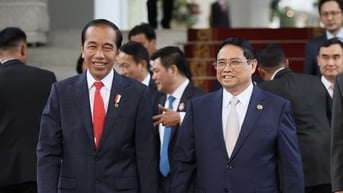 Thủ tướng Phạm Minh Chính hội kiến với Tổng thống Indonesia Joko Widodo