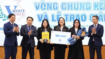 Trường ĐH Luật TP HCM giành chiến thắng cuộc thi Phiên tòa giả định cấp quốc gia 2024