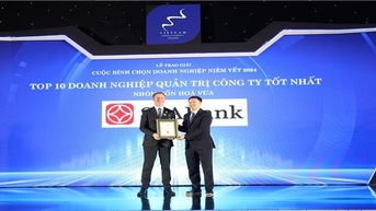 SeABank dẫn đầu Top 10 doanh nghiệp Quản trị công ty tốt nhất (Midcap) tại VLCA 2024