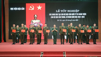 Học viện Hậu cần tổ chức Lễ tốt nghiệp đợt 2 các khóa đào tạo năm học 2022-2023