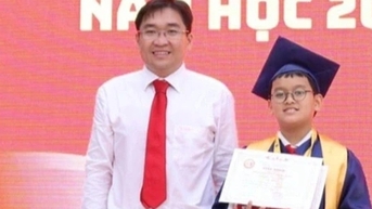 Tran Dai Nghia School 6학년 졸업생 대표는 100점 만점에 96.5점을 받았습니다.