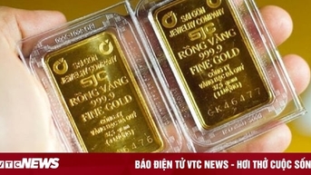 Giá vàng tăng 1,3 triệu đồng/lượng so với đầu giờ sáng