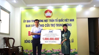 Ban Công tác phía Nam, UBTƯ MTTQ Việt Nam tiếp nhận 1 tỷ đồng ủng hộ đồng bào bị thiên tai