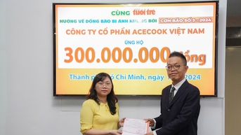 'Chúng tôi mang đến tấm lòng, hy vọng các bạn sẽ kiên cường vượt qua bão lũ'