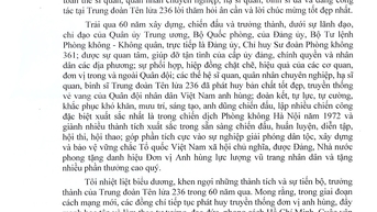 Thư của Đại tướng Phan Văn Giang chúc mừng 60 năm Ngày truyền thống Trung đoàn Tên lửa 236