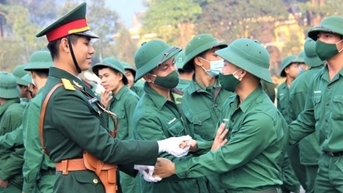 Ưu tiên trình độ đại học, nhập ngũ từ ngày 25 đến 27/2/2024