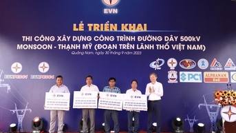 EVN phát động thi công xây dựng đường dây 500 kV nhập khẩu điện từ Lào