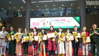 Chương trình 'Gửi một nửa yêu thương' tại Bệnh viện Quân y 175
