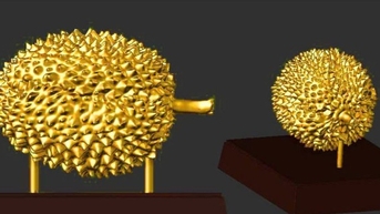 Tặng sầu riêng mạ vàng 24k cho người trúng đấu giá "Nữ hoàng sầu riêng"