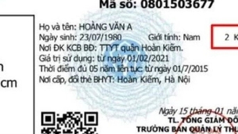 Nhìn ký hiệu này trên thẻ BHYT, biết mức hưởng cao nhất là bao nhiêu