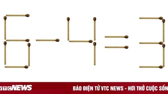 Thử thách xếp que diêm 99% người không trả lời được