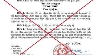Xử lý người tung tin cháo lươn Nghệ An là di sản phi vật thể quốc gia