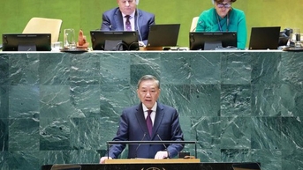 토 램 사무총장 겸 대통령이 유엔 총회에서 연설