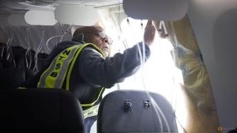 Đã tìm thấy mảnh ghép cửa bị rơi của chiếc máy bay Alaska Airlines