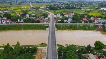 Thông xe cầu 540 tỷ đồng trên đường nối Bắc Giang, Thái Nguyên và Vĩnh Phúc