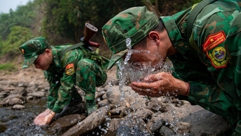 ដើរល្បាតរដូវក្ដៅ រក្សាសន្តិភាពនៅអាង Dien Bien