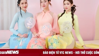 Hoa hậu Lương Thùy Linh, Á hậu Phương Anh, Ngọc Thảo đọ sắc với áo dài