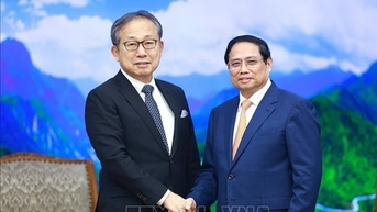 នាយករដ្ឋមន្ត្រី Pham Minh Chinh បានទទួលជួបឯកអគ្គរដ្ឋទូតជប៉ុន ដែលមកនិយាយលា។