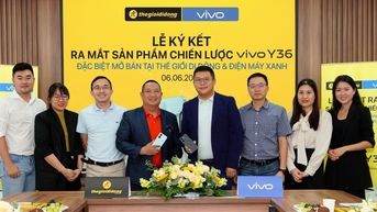 Gioi Di Dong은 vivo와 협력 계약을 체결하고 vivo Y36 판매를 시작했습니다.