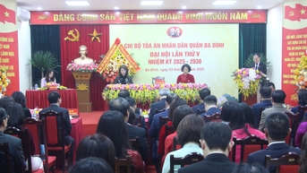 លោក Nguyen Sinh Thanh ត្រូវបានបោះឆ្នោតជ្រើសរើសជាលេខាបក្សនៃតុលាការប្រជាជនស្រុក Ba Dinh។