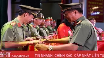 Công an Hà Tĩnh đạt giải khuyến khích hội thi quân sự, võ thuật