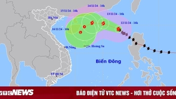 Bão số 8 giật cấp 12, liên tục đổi hướng