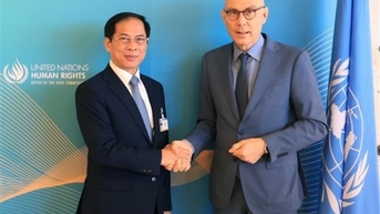 Bộ trưởng Bùi Thanh Sơn gặp Cao ủy Nhân quyền Liên hợp quốc Volker Turk