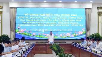 Phó Thủ tướng Lê Thành Long kiểm tra, đôn đốc giải ngân đầu tư công tại 5 địa phương Đông Nam Bộ