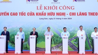Thủ tướng phát lệnh khởi công tuyến cao tốc cửa khẩu Hữu Nghị