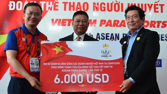 ASEAN Para Games 12: Đoàn Việt Nam nhận thưởng nóng