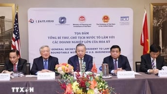Tổng Bí thư, Chủ tịch nước Tô Lâm dự tọa đàm với doanh nghiệp Hoa Kỳ