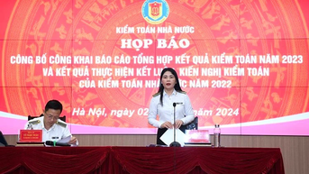 Kiểm toán Nhà nước họp báo công khai báo cáo kết quả kiểm toán năm 2023