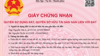 Bộ TN-MT đề xuất mẫu sổ hồng mới