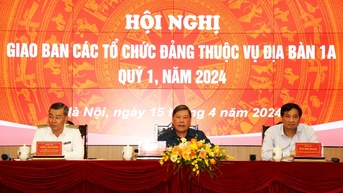 Hội nghị giao ban công tác kiểm tra, giám sát Quý I/2024 các tổ chức đảng thuộc Vụ Địa bàn IA, UBKT Trung ương