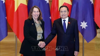 국회의장 Tran Thanh Man, 호주 상원 의장 환영 및 회담