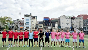 Khởi tranh môn bóng đá Hội khỏe Hội Nhà báo thành phố Hà Nội mở rộng năm 2024