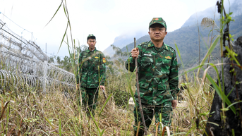 Tuần tra biên giới Việt - Trung ngày cận Tết