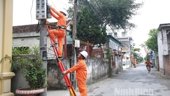 Đầu tư xây dựng các công trình đảm bảo cấp điện mùa nắng nóng ở Kim Sơn