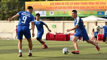 16 đội bóng tham dự giải bóng đá các cơ quan T.Ư mở rộng