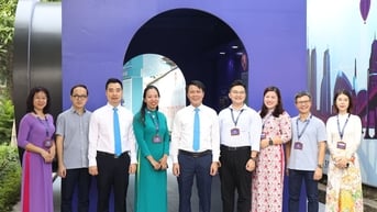 Không gian trưng bày Trường ĐH Thủ đô Hà Nội