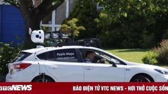 Người Việt hào hứng khi bắt gặp xe thu thập dữ liệu bản đồ Apple trên đường phố