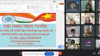 ការិយាល័យពាណិជ្ជកម្មវៀតណាមនៅប្រទេសឥណ្ឌារៀបចំសិក្ខាសាលាលើបណ្តាញស្តីពីការតាំងពិព័រណ៍ពាណិជ្ជកម្មអន្តរជាតិ UPITS 2024