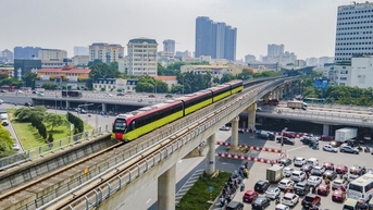 Ngắm metro Nhổn - ga Hà Nội từ trên cao