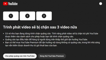 YouTube "ép" người dùng trả phí để xem video không quảng cáo