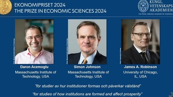 Nobel kinh tế 2024 trao cho nghiên cứu lý giải vì sao có nước giàu, nước nghèo