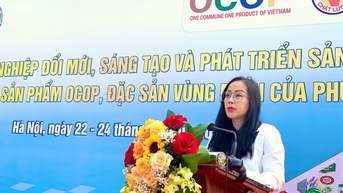 64 gian hàng quảng bá sản phẩm OCOP, đặc sản vùng miền của phụ nữ Thủ đô