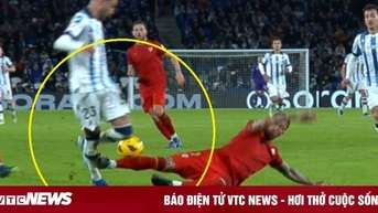 Đạp thẳng chân đối thủ, Sergio Ramos lập kỷ lục thẻ đỏ