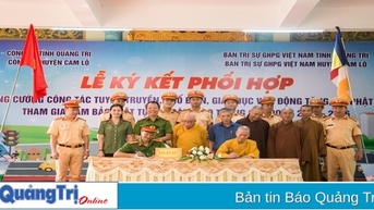 ចុះហត្ថលេខាលើកិច្ចព្រមព្រៀងសហប្រតិបត្តិការពង្រឹងការឃោសនា ធានាសណ្តាប់ធ្នាប់ចរាចរណ៍ សុវត្ថិភាព ជូនព្រះសង្ឃ ដូនជី និងពុទ្ធបរិស័ទ