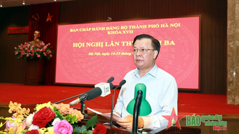 Khai mạc Hội nghị lần thứ mười ba Ban Chấp hành Đảng bộ TP Hà Nội khóa XVII